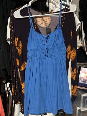 Lulu's Bright Blue Spaghetti Strap Dress